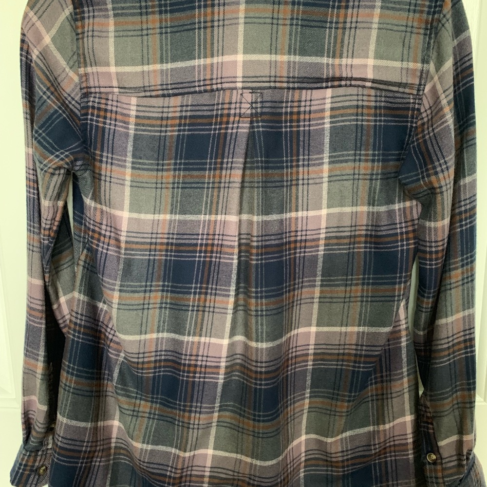 American Eagle Plaid Button Down Sz XS - Picture 6 of 8